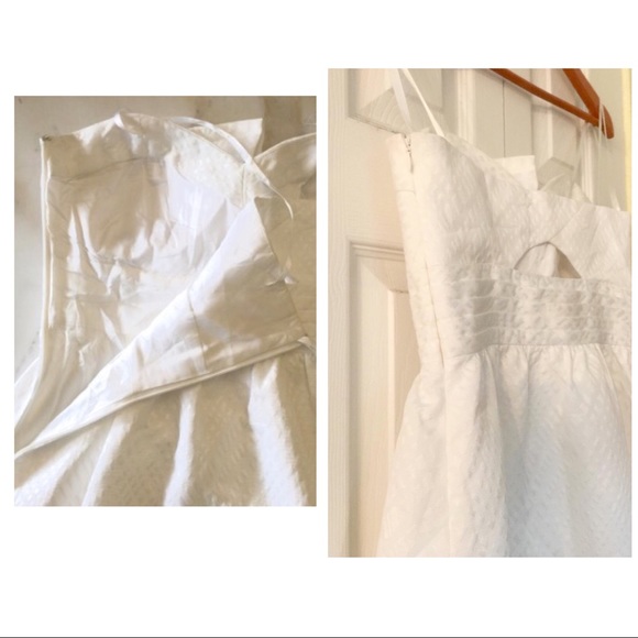 Max And Cleo White strapless Bow A line dress Sz 2 - Picture 12 of 16